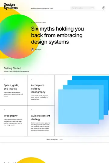 Design Systems website homepage