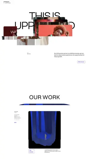 Upperquad website homepage