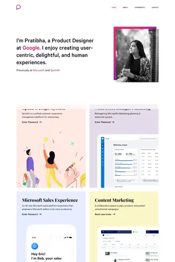 Pratibha Joshi website homepage