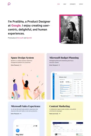 Pratibha Joshi website homepage