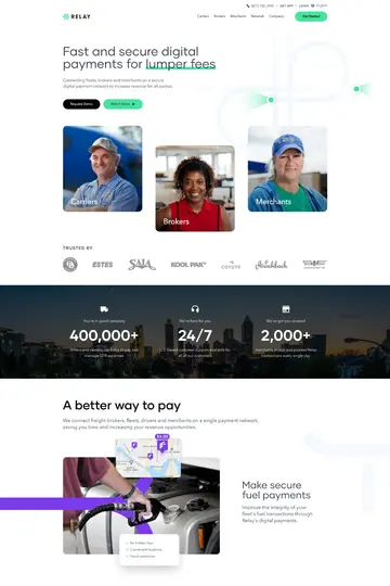 Relay Payments website homepage