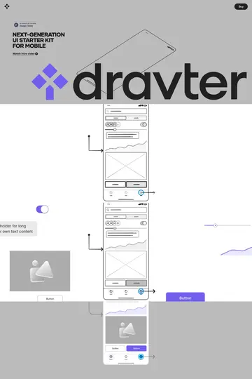 Dravter website homepage