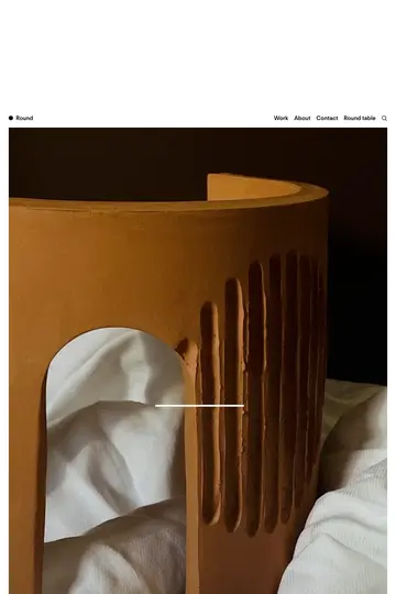 Studio Round website homepage