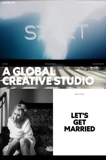 Coffee & TV website homepage