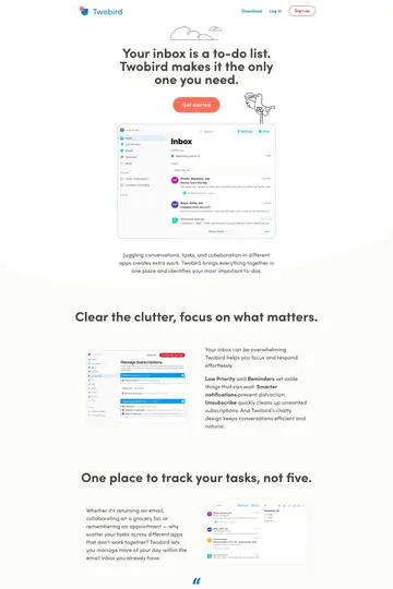 Twobird website homepage