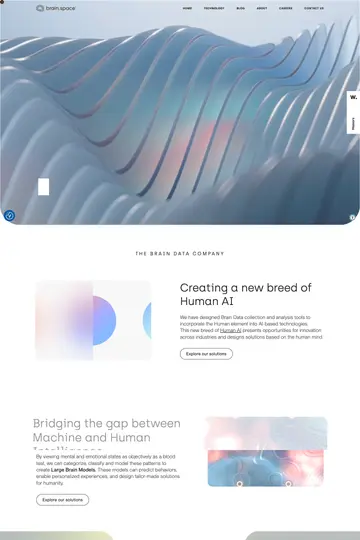 Brain.Space website homepage