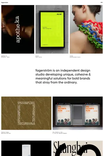 fagerström website homepage