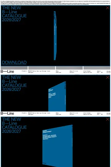 B-Line website homepage