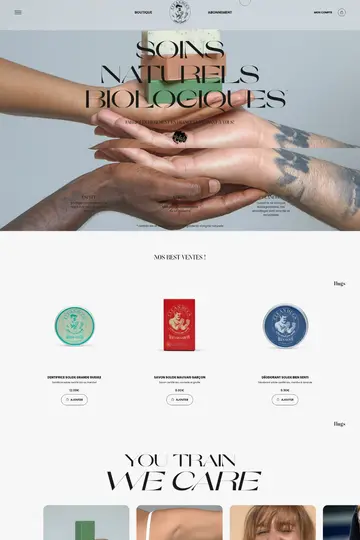 Clean Hugs website homepage