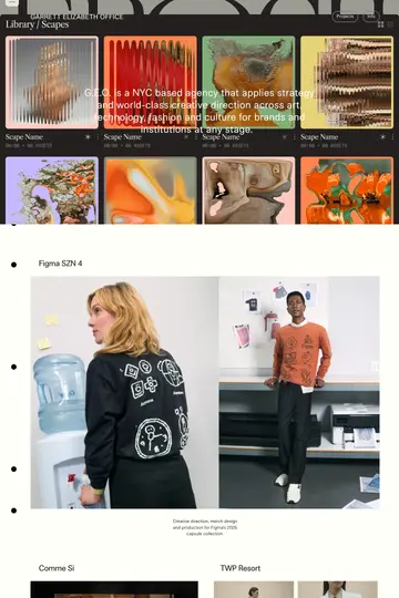 Garrett Leight website homepage