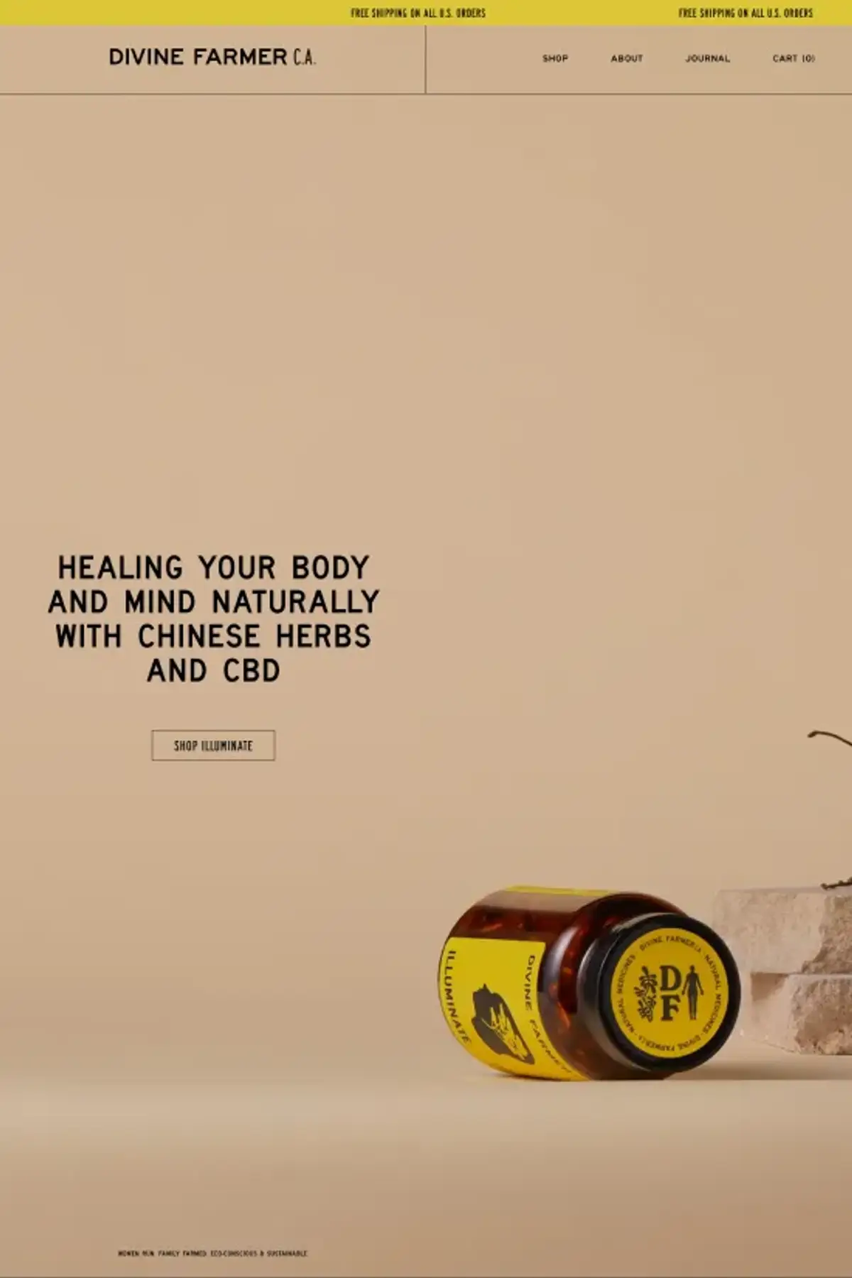 Full-page screenshot of the førs Studio website